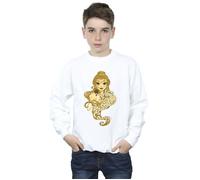 Disney Boy's Beauty & The Beast Never Judge Sweatshirt in White | Size: 9 Years Disney White 9 Years