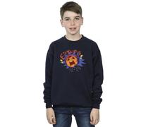 Disney Boy's Big Hero 6 Baymax Hiro Angry Manga Sweatshirt in Navy | Size: 12-13 Years Disney Navy 12-13 Years
