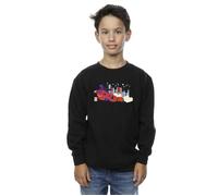 Disney Boy's Big Hero 6 Baymax Hiro Bridge Sweatshirt in Black | Size: 5-6 Years Disney Black 5-6 Years
