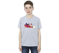 Disney Boy's Big Hero 6 Baymax Hiro Bridge T-Shirt in Grey | Size: 12-13 Years Disney Grey 12-13 Years