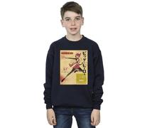 Disney Boy's Big Hero 6 Baymax Honey Lemon Newspaper Sweatshirt in Navy | Size: 3-4 Years Disney Navy 3-4 Years