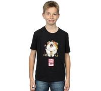 Disney Boys Big Hero 6 Baymax Hug T-Shirt Black 7-8 Years