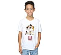Disney Boys Big Hero 6 Baymax Hug T-Shirt White 7-8 Years