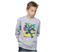 Disney Boy's Big Hero 6 Fred Ultimate Kaiju Sweatshirt in Grey | Size: 5-6 Years Disney Grey 5-6 Years