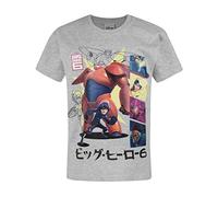 Disney Boys Big Hero 6 - T-Shirt (11-12 Years), Grey, 11-12 Years
