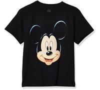 Disney Boys' Big Mickey Mouse Face Tee, Black(01), 14-16