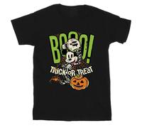 Disney Boy's Boo Trick Or Treat Mickey Mouse Cotton T-Shirt in Black | Size: 12-13 Years Disney Black 12-13 Years