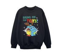 Disney Boy's Bring On The Toys Sweatshirt in Black | Size: 7-8 Years Disney Black 7-8 Years