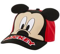 Disney Boys Cap 3D Hat, Mickey Mouse Ears Red, 2-4 Years