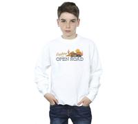 Disney Boy's Cars Explore The Open Road Sweatshirt in White | Size: 12-13 Years Disney White 12-13 Years