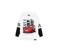 Disney Boy's Cars Lightning McQueen Hoodie in White | Size: 6-7 Years Disney White 6-7 Years