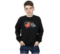 Disney Boy's Cars Lightning Vs Storm Sweatshirt in Black | Size: 5-6 Years Disney Black 5-6 Years