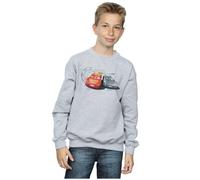 Disney Boy's Cars Lightning Vs Storm Sweatshirt in Grey | Size: 9 Years Disney Grey 9 Years