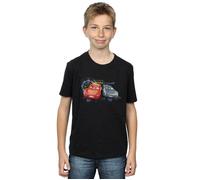 Disney Boy's Cars Lightning Vs Storm T-Shirt in Black | Size: 5-6 Years Disney Black 5-6 Years