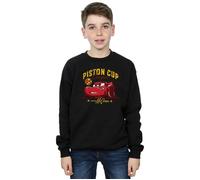 Disney Boy's Cars Piston Cup Champion Sweatshirt in Black | Size: 5-6 Years Disney Black 5-6 Years