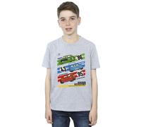 Disney Boy's Cars Piston Cup Champions T-Shirt in Grey | Size: 5-6 Years Disney Grey 5-6 Years