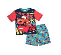 Disney Boys Cars Short Pyjamas Mater Lightning Mcqueen Kids Nightwear 5-6 Years Sky Blue
