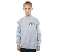 Disney Boy's Chip N Dale Backside Breast Print Sweatshirt in Grey | Size: 9 Years Disney Grey 9 Years