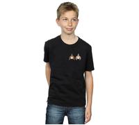 Disney Boy's Chip N Dale Backside Breast Print T-Shirt in Black | Size: 9 Years Disney Black 9 Years