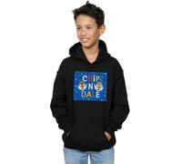 Disney Boy's Chip N Dale Blue Frame Hoodie in Black | Size: 7-8 Years Disney Black 7-8 Years