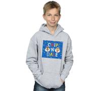Disney Boy's Chip N Dale Blue Frame Hoodie in Grey | Size: 5-6 Years Disney Grey 5-6 Years