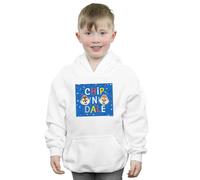 Disney Boy's Chip N Dale Blue Frame Hoodie in White | Size: 9 Years Disney White 9 Years