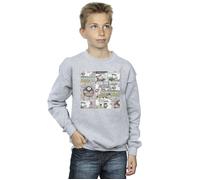 Disney Boy's Chip ´n Dale Comic Sweatshirt in Grey | Size: 7-8 Years Disney Grey 7-8 Years