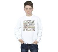 Disney Boy's Chip ´n Dale Comic Sweatshirt in White | Size: 12-13 Years Disney White 12-13 Years