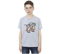 Disney Boy's Chip ´n Dale Glasses T-Shirt in Grey | Size: 5-6 Years Disney Grey 5-6 Years
