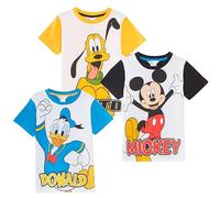 Disney Boys Classic T-Shirts (Pack of 3) 4-5 Years Multi