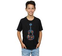 Disney Boys Coco Guitar Pattern T-Shirt 9-11 Years Black