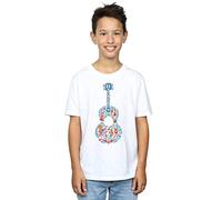 Disney Boys Coco Guitar Pattern T-Shirt 9-11 Years White