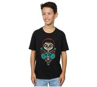 Disney Boy's Coco Miguel Crossed Guitars T-Shirt in Black | Size: 12-13 Years Disney Black 12-13 Years