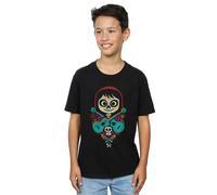 Disney Boy's Coco Miguel Crossed Guitars T-Shirt in Black | Size: 9 Years Disney Black 9 Years