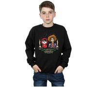 Disney Boy's Coco Miguel & Hector Sweatshirt in Black | Size: 5-6 Years Disney Black 5-6 Years