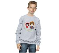Disney Boy's Coco Miguel & Hector Sweatshirt in Grey | Size: 12-13 Years Disney Grey 12-13 Years