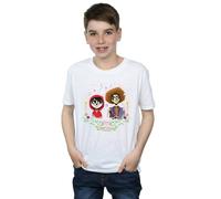 Disney Boy's Coco Miguel & Hector T-Shirt in White | Size: 9 Years Disney White 9 Years