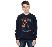 Disney Boy's Coco Miguel Logo Sweatshirt in Navy | Size: 5-6 Years Disney Navy 5-6 Years