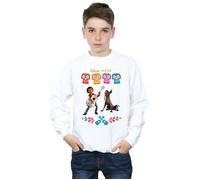 Disney Boy's Coco Miguel Logo Sweatshirt in White | Size: 9 Years Disney White 9 Years