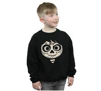 Disney Boy's Coco Miguel Skeleton Face Sweatshirt in Black | Size: 12-13 Years Disney Black 12-13 Years