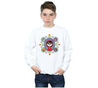 Disney Boy's Coco Remember Me Sweatshirt in White | Size: 5-6 Years Disney White 5-6 Years