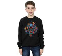 Disney Boy's Coco Tree Pattern Sweatshirt in Black | Size: 12-13 Years Disney Black 12-13 Years