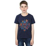 Disney Boys Coco Tree Pattern T-Shirt 7-8 Years Navy Blue