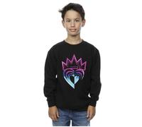 Disney Boy's Descendants Pink Crown Sweatshirt in Black | Size: 3-4 Years Disney Black 3-4 Years