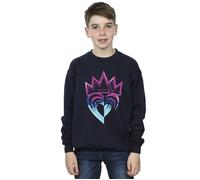 Disney Boy's Descendants Pink Crown Sweatshirt in Navy | Size: 12-13 Years Disney Navy 12-13 Years