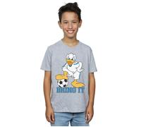 Disney Boy's Donald Duck Bring It T-Shirt in Grey | Size: 9 Years Disney Grey 9 Years