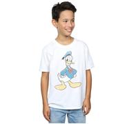 Disney Boy's Donald Duck Classic Donald T-Shirt in White | Size: 7-8 Years Disney White 7-8 Years