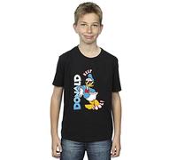Disney Boys Donald Duck Cool T-Shirt Black 9-11 Years