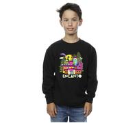 Disney Boy's Encanto Many Houses Sweatshirt in Black | Size: 3-4 Years Disney Black 3-4 Years