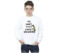 Disney Boy's Encanto We Dont Talk About Bruno Boy Sweatshirt in White | Size: 3-4 Years Disney White 3-4 Years